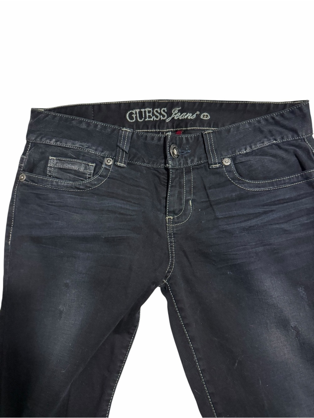 GUESS dark Skinny Jeans with Subtle Fade